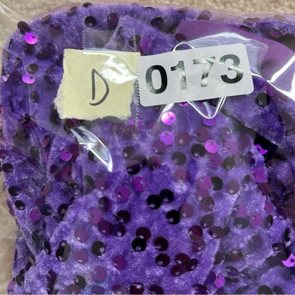 NEW Sequined Cocktail Party Dress purple size 2 mini - Picture 13 of 13